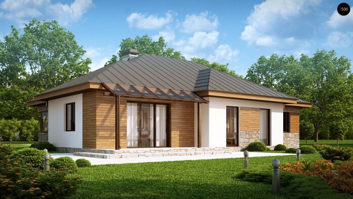 Проект дома U180 - 2 Одноэтажные дома в Украине