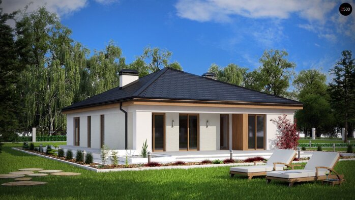 Проєкт будинку U196 - Одноповерхові дома в Україні
