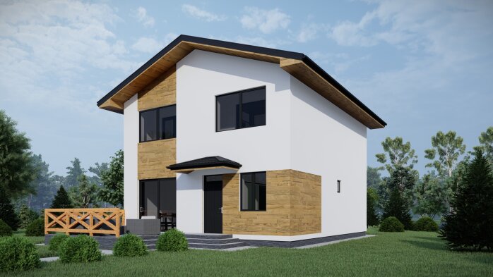 Проект дома DBT 486 - 2 Двухэтажные дома в Украине