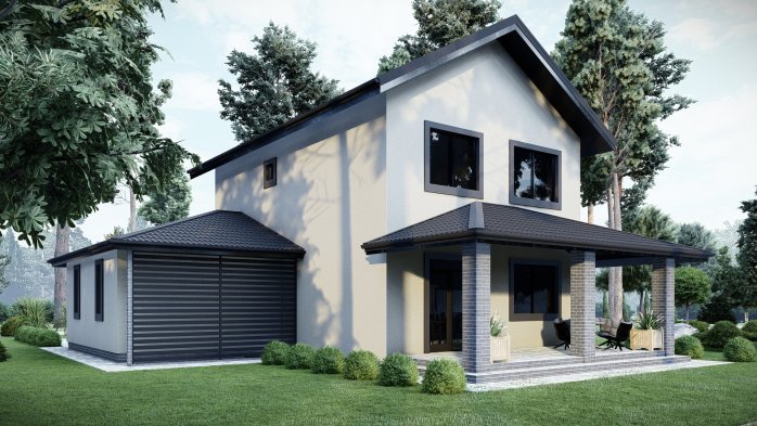 Проєкт будинку DBT 593 - Двоповерхові дома в Україні