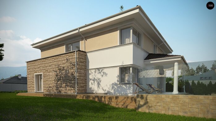 Проект дома Ux66 - 5 Двухэтажные дома в Украине