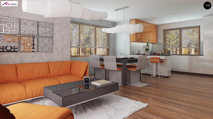 Проект дома U178 - 7 С мансардным этажом дома в Украине