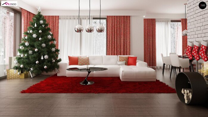 Проєкт будинку Ux96 - Одноповерхові дома в Україні