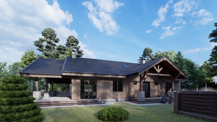 Проект дома DBT 177 - 5 Одноэтажные дома в Украине
