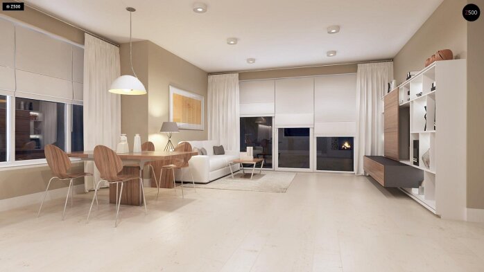 Проєкт будинку U102 - З мансардним поверхом дома в Україні