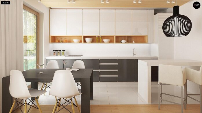 Проект дома U38 V1 - 6 С мансардным этажом дома в Украине