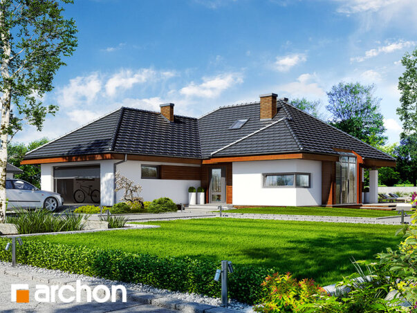 Проект дома Дом в хеномелесе 2 - 2 Одноэтажные дома в Украине