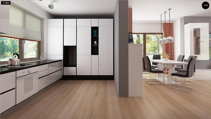 Проєкт будинку U263 + - З мансардним поверхом дома в Україні