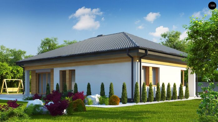 Проєкт будинку U204 GP - Одноповерхові дома в Україні