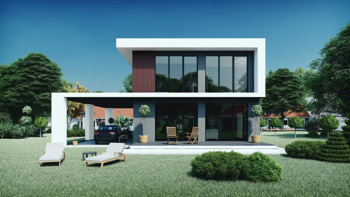 Проект дома DBT 340 - 6 Двухэтажные дома в Украине