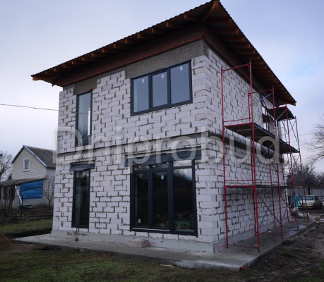 Двоповерховий котедж в сучасному стилі на ж/м Лівобережний 3 (Золотий Ренет)