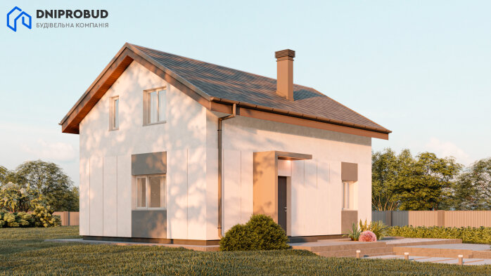 Проєкт будинку DBE 3 - З мансардним поверхом дома в Україні