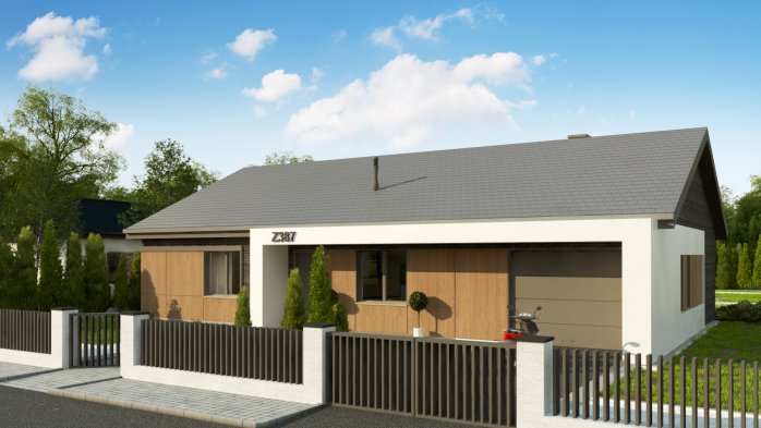 Проєкт будинку U387 v1 - Одноповерхові дома в Україні