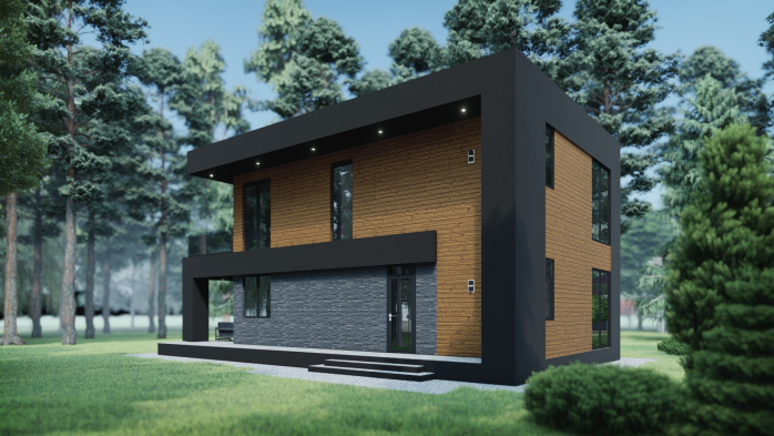 Проект дома DBT 210 - 3 Двухэтажные дома в Украине