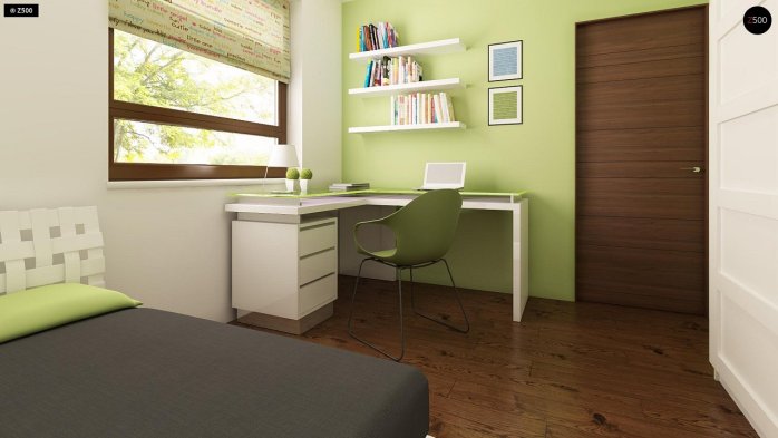 Проект дома U12 P GP - 8 С мансардным этажом дома в Украине