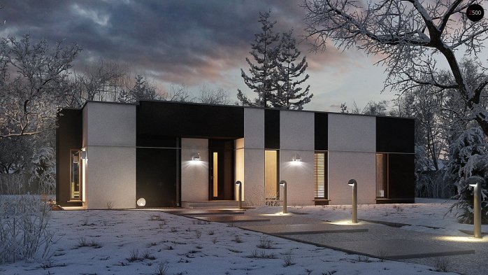 Проект дома Ux116 - 1 Одноэтажные дома в Украине