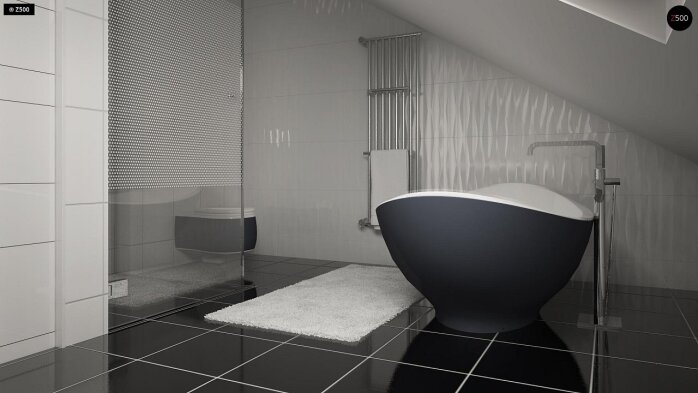 Проект дома U119 - 22 С мансардным этажом дома в Украине