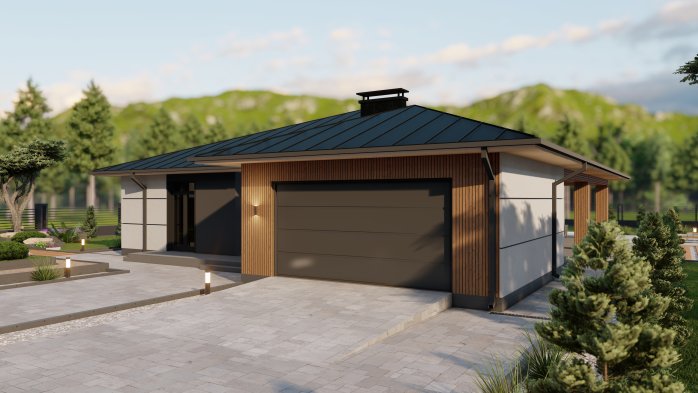 Проект дома DB 40 - 7 Одноэтажные дома в Украине