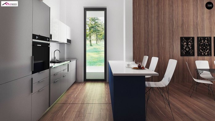 Проект дома Ux141 S - 9 Одноэтажные дома в Украине