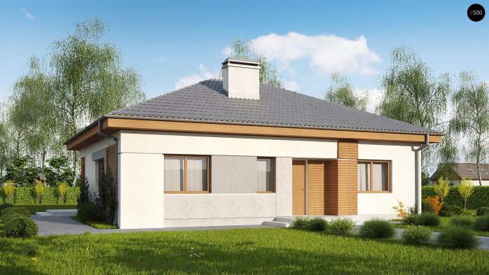 Проект дома U273 a - 1 Одноэтажные дома в Украине