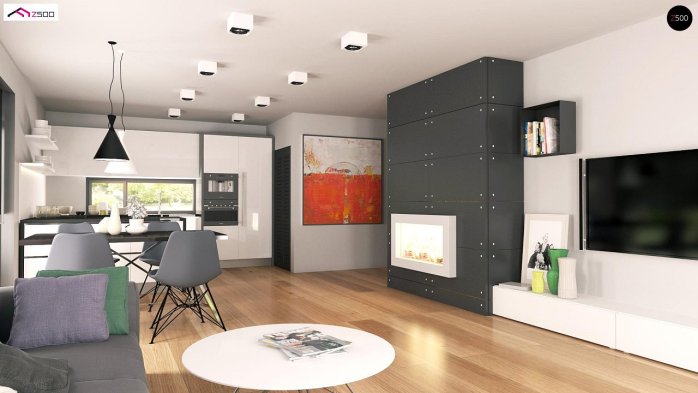 Проект дома U208 A - 5 Одноэтажные дома в Украине