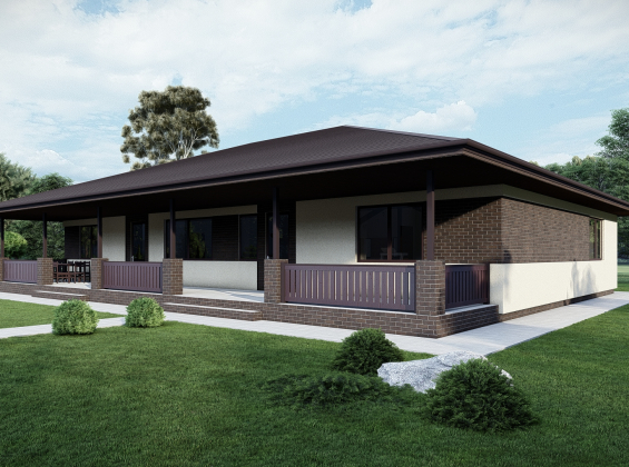 Проект дома без гаража DBT 564