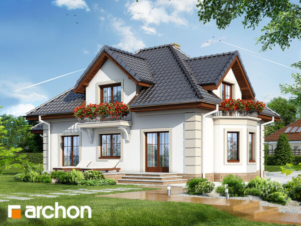 Проєкт будинку Будинок в нектаринах 3 вер.2 - З мансардним поверхом дома в Україні