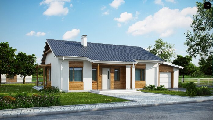 Проєкт будинку U136 GP - Одноповерхові дома в Україні