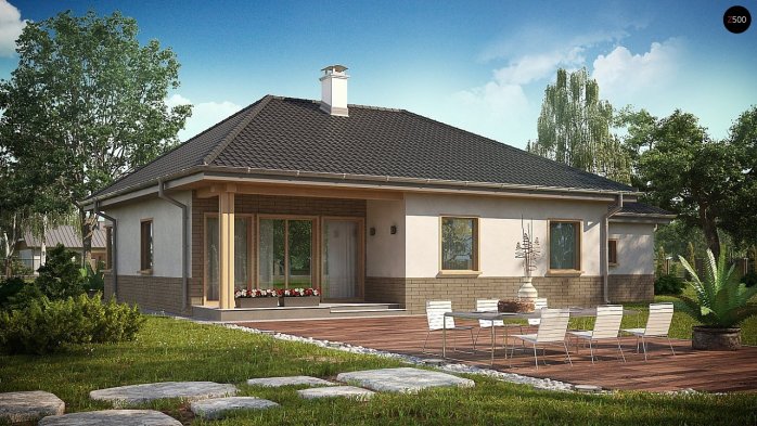 Проєкт будинку U24 GL S - Одноповерхові дома в Україні