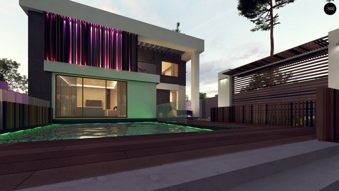 Проєкт будинку Ux124 - Двоповерхові дома в Україні