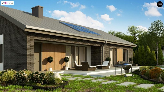 Проєкт будинку U387 k - Одноповерхові дома в Україні