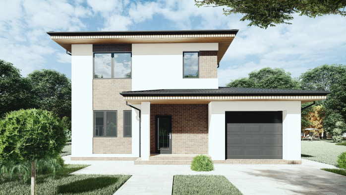 Проєкт будинку DBT 290 - Двоповерхові дома в Україні