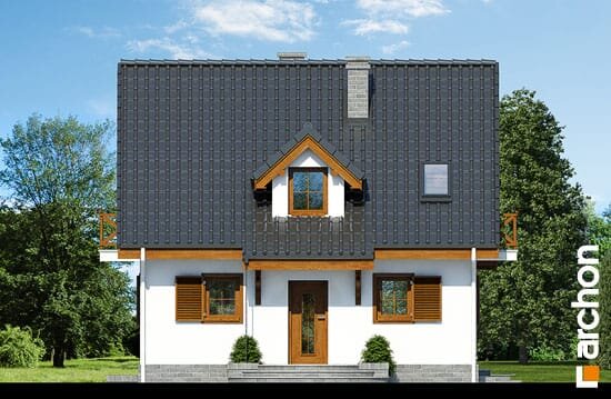 Проєкт будинку Будинок в суниці 3 (П) вер.2 - З мансардним поверхом дома в Україні