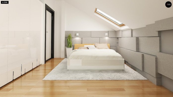 Проєкт будинку U210 - З мансардним поверхом дома в Україні