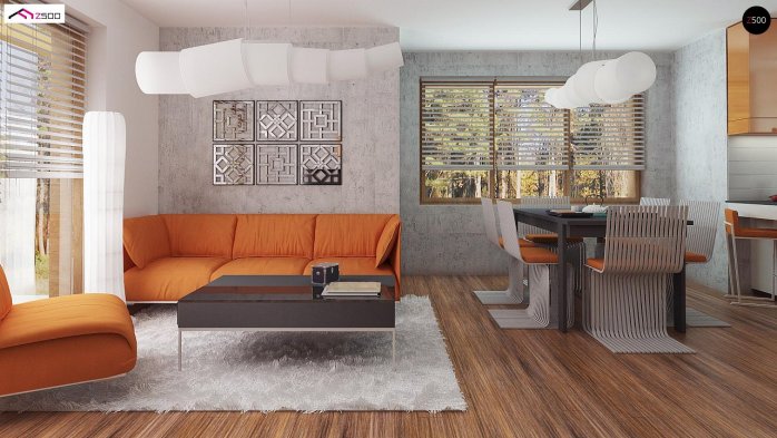 Проєкт будинку U178 a - З мансардним поверхом дома в Україні