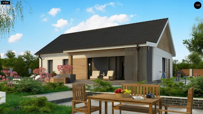 Проект дома U376 35 - 3 Одноэтажные дома в Украине