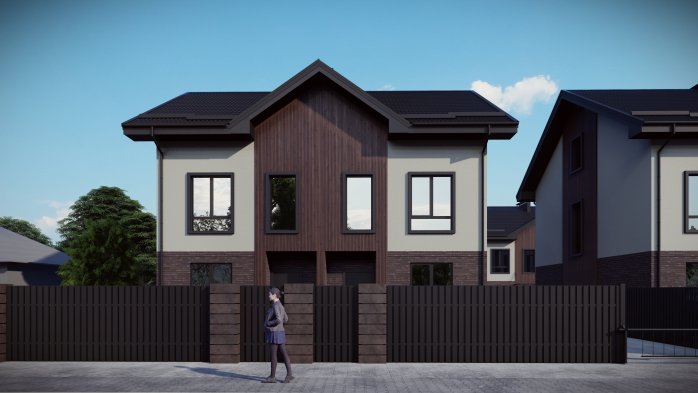 Проект дома DBT 650 - 4 Двухэтажные дома в Украине