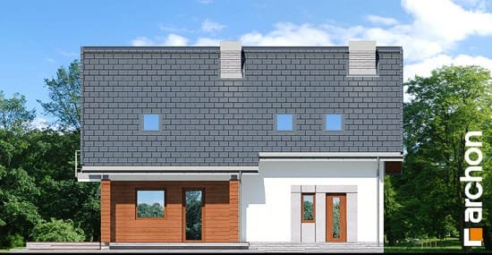 Проєкт будинку Будинок в яблонках 7 - З мансардним поверхом дома в Україні