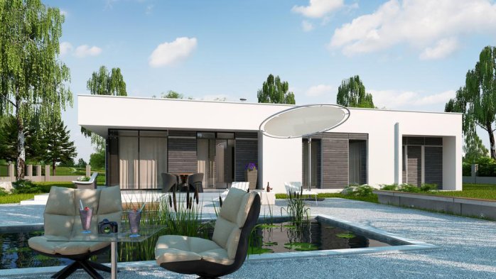 Проєкт будинку Ux35 GL - Одноповерхові дома в Україні