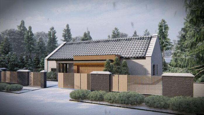 Проект дома U522 - 1 Одноэтажные дома в Украине