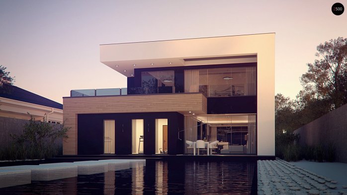 Проєкт будинку Ux123 - Двоповерхові дома в Україні