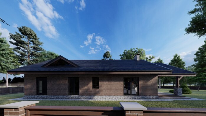 Проект дома DBT 177 - 6 Одноэтажные дома в Украине