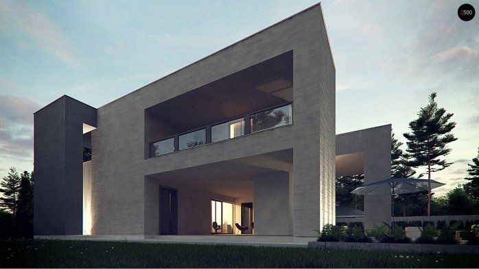 Проєкт будинку Ux127 - Двоповерхові дома в Україні