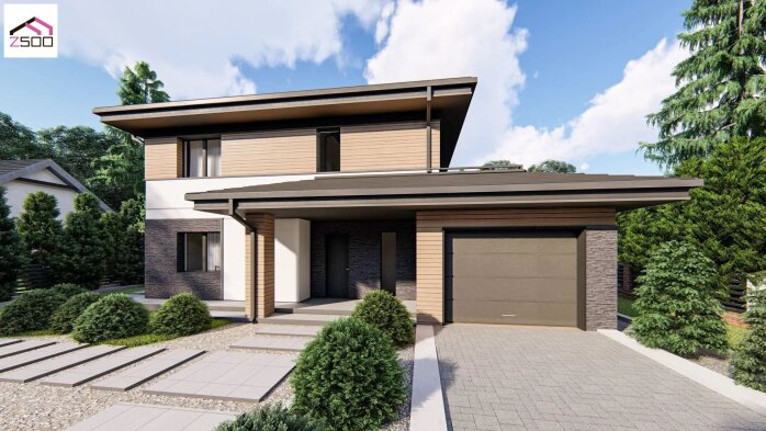 Проєкт будинку U421 25+ - Двоповерхові дома в Україні