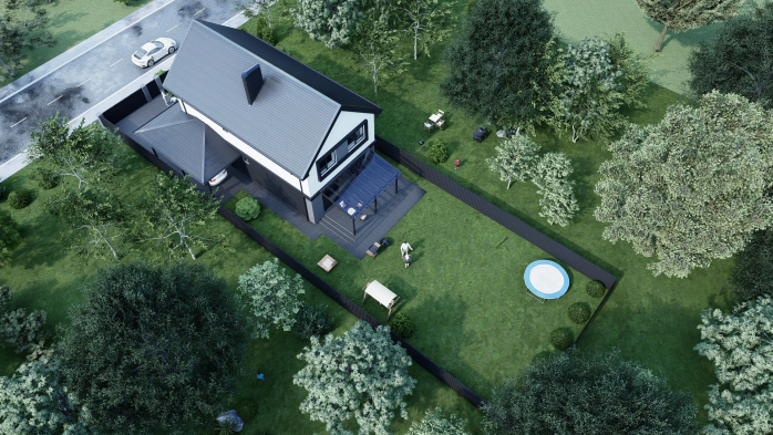 Проект дома DBT 579 - 8 дома в Украине