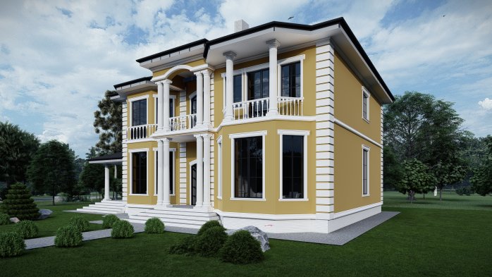 Проект дома DBT 568 - 3 Двухэтажные дома в Украине