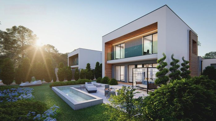 Проєкт будинку Ux173 - Двоповерхові дома в Україні