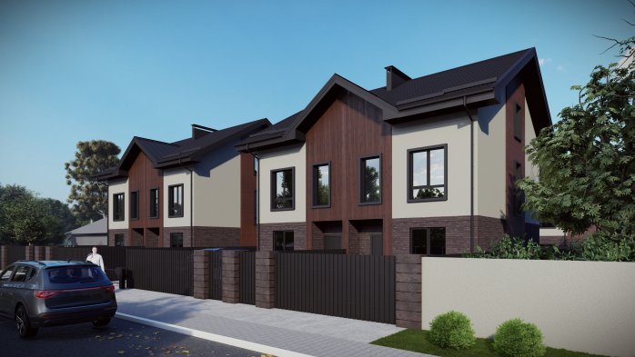 Проект дома DBT 650 - 1 Двухэтажные дома в Украине