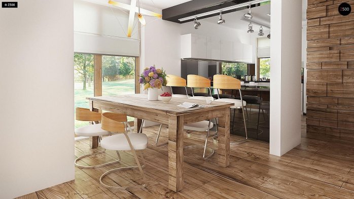 Проект дома U288 - 7 С мансардным этажом дома в Украине