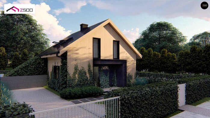 Проект дома U470 - 5 С мансардным этажом дома в Украине